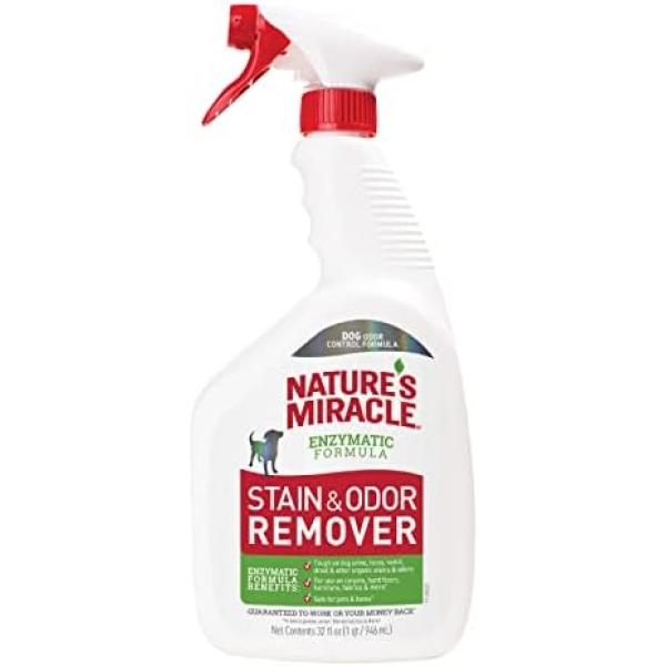 Nature’s Miracle Stain and Odor Remover Dog, Odor Control Formula, 32 oz